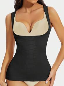 Women Shapewear Bodice Seamless Compression Camisole, Women Slimming Tummy Control Tank Top