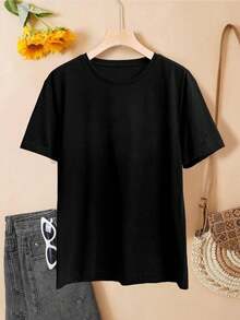 Women's Aphex Twin T-Shirt Graphic Tees Vintage Style EDM Apparel - Negro - Ver 2