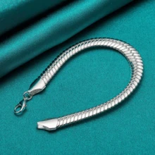 925 Sterling Silver Bracelet, Luxury Bracelet, Elegant Jewelry Gift, Suitable For Daily Wear - White - View 5