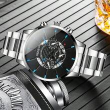 3pcs Men's Fashion Watch Set, Round Dial, Quartz Movement, Casual Business Sports Style, Zinc Alloy Case, Date Function, Suitable For All Occasions, Perfect Gift For Men, Suitable For Valentine's Day, Halloween, Ramadan, Christmas - Black - View 4