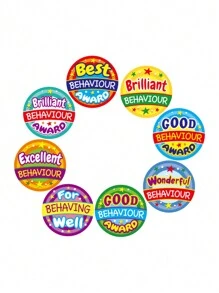 1 Roll Assorted Reward Stickers For Kindergarten, Preschool, Kids - Animal Pattern Stickers For Self-Discipline Charts, Student Motivational Stickers, Cute Animal Stickers School Supplies,Back To School