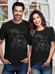 Women's Zayn Malik T-Shirts Graphic Tees Fan Merch Cute Tops - Black - View 1