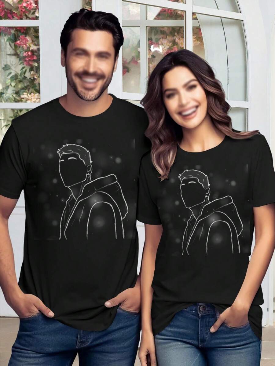 Women's Zayn Malik T-Shirts Graphic Tees Fan Merch Cute Tops - Black - View 1