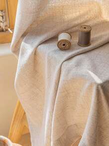 Cirelle 1 pieza de cortina de lino y voile - Estilo japonés moderno de lino, diseño de bolsillo para barra, adecuado para sala de estar y dormitorio - Cortina translúcida y filtrante, cortina para sala de estar, cortina para dormitorio