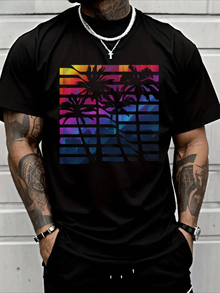 Men T-Shirts - Black - View 1