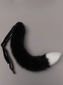 1pc Elegant & Cute Fluffy Fox Tail Accessory, Adjustable, Cosplay Costume Prop, Suitable For Bar/Club Party, Photoshoot, Stage Performance, Ideal Gift Halloween - Multicolor - View 6