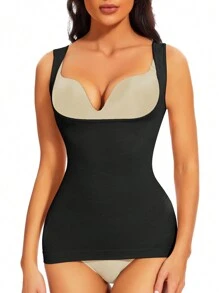Women Shapewear Bodice Seamless Compression Camisole, Women Slimming Tummy Control Tank Top