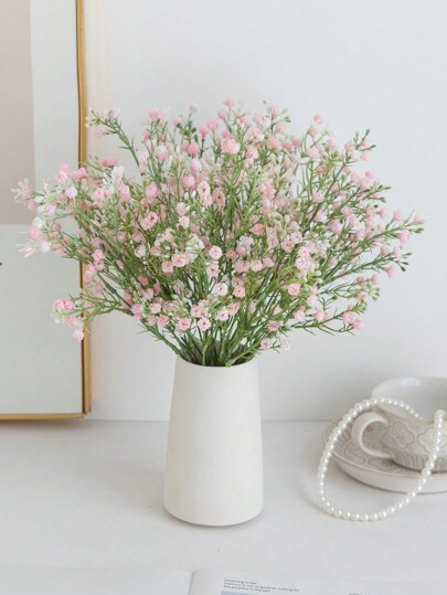 1/3/5pcs Artificial Gypsophila Flower Bouquet For Outdoor Garden Birthday Party Wedding Venue Decor, Bride Bouquet, Living Room Bedroom Window Vase Ornaments, New Year, Back To School Home Decor Room Decor School Supplies,Fake Plants