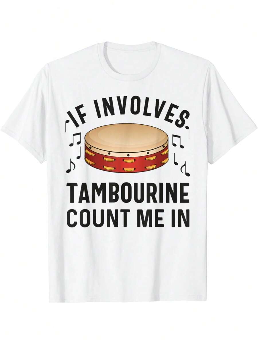 EWHTambourine For Men Women Funny Tambourine Player T-Shirt