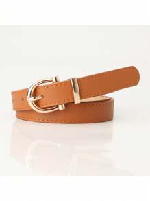 Women's Fashion Skinny Belt, Korean Style Casual Jeans Accessory, Simple & Versatile