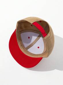 1 stuk Unisex Two-Tone Flat Bill Plain Trucker Baseball Cap, Hip-Hop Zonnehoed