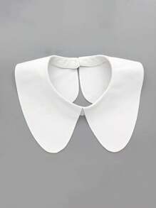 1pc Black & White Simple Classic Versatile Chiffon Detachable Collar For Dress For Christmas Decor - Chiffon False Collar - View 13