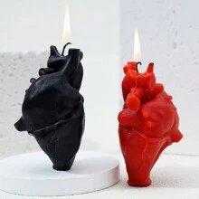 1 Stück herzförmige duftende Kerze Deko, Heimduft Dekoration