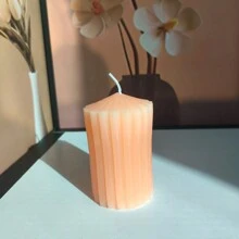 1 件条纹柱状蜡烛、家居装饰香薰蜡烛和家居香水装饰品