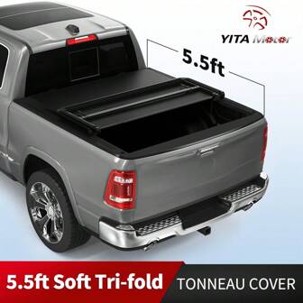 5.5FT Bed Soft 3-Fold Tonneau Cover For 2009-2014  F150 F-150 Truck Top