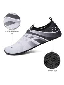 أحذية مائية متعددة الاستخدامات، أحذية شاطئ، أحذية اليوغا، صنادل، أحذية سباحة خارجية، أحذية الغوص، أحذية لامتصاص الماء خفيفة الوزن ومانعة للانزلاق، أحذية السُنورك - أبيض - مشاهدة 7