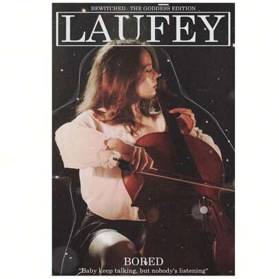 1PC Laufey Bored Canvas Poster, Vintage Music Live Wall Art, Frameless Aesthetic Bedroom Decor, Goddess Edition