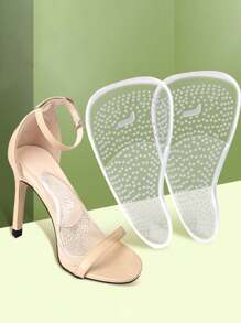 1 Pair Of Soft Non-Slip High Heels Forefoot Cushion, Shoe Size Change To Small