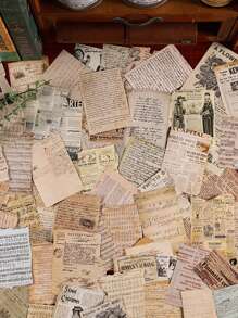 24 sztuki różnych wzorów samoprzylepnego papieru do zrobienia starego stylu retro naklejki tekstowej retro tło torby dekoracja torebki DIY naklejka torba angielskie zwroty i zabytkowe figury ręka konto materiał dekoracyjne naklejki odpowiednie do notatnika zaproszenie karta kolaż