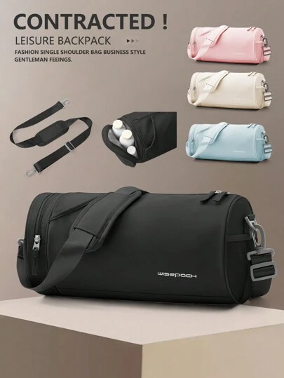 男士健身包，干湿分离便携式运动包，防水训练游泳背包，收纳包，轻便单肩包，短途旅行包，女士及学生多功能圆筒包，便携式瑜伽包，小型旅行包