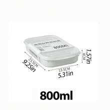 1 件冰箱食品冷藏储物盒、食品保鲜盒、带盖 PP 材质、蔬菜沙拉储物盒、冰箱水果冷冻肉类保鲜盒、食品密封储物盒、午餐盒、托盘、厨房配件、食品储存、午餐盒、餐食准备、午餐盒、餐盘。 - 白色 - 查看 15