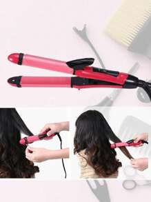 2 En 1 Alisador De Pelo De Cerámica Rizador Rizador De Pelo Plancha Plana Herramientas Para Peinar El Cabello ROOT - Multicolor - Ver 4