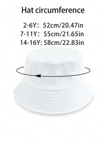1pc Kids Solid Color Breathable Bucket Hat With Adjustable Inner Band, Versatile Design Suitable For All Seasons, Casual Daily Wear, Hiking, Traveling, Commuting, Available In Multiple Sizes And Colors