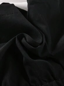 Summer New Baby Girls Casual Bow Shorts In Black And White - Black - View 6