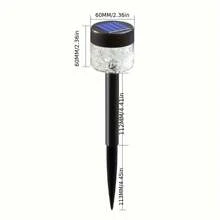 1 pieza/2 piezas/4 piezas Luces de sendero solares, luces RGB impermeables IP66, luces de paisaje de ensueño, luces decorativas de jardín, iluminación de paisaje impermeable, lámparas de atmósfera, funciona con energía solar sin necesidad de electricidad, talla grande de 12 horas de iluminación continua