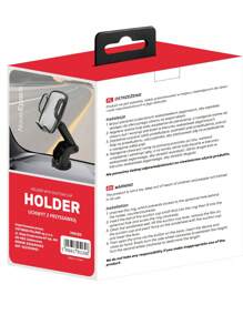 Support de téléphone pour voiture avec ventouse pare-brise NVH109