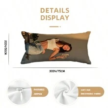1pc Customized Photo Body Pillow - Double-Sided Printing, Extra Long, Comfortable Sleep Support, Suitable For Back And Side Sleepers, From Single To Double Bed, Machine Washable, Modern Style Sleep Pillow