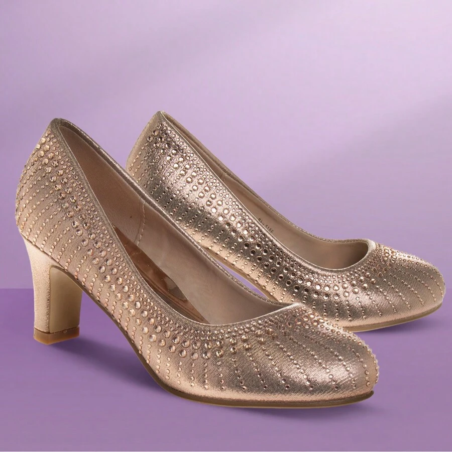 Badgley Mischka Girls' Heeled Dress Pumps. (Little Kids/Big Kids)