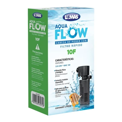 Cabeza de Poder Filtro Interno Aquaflow 10 Para Acuarios De 120 Litros 110v