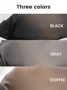 1 Stück Damen Frühlings Warm Gefälschte Halb Transparente Enge Hose, Einfarbige Durchsichtige Strumpfhose - Kaffeebraun - Übersicht 3