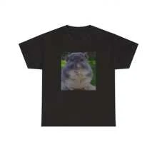 Funny Chinchilla T-Shirt Meme Tee NZXT Chinchilla Meme For Him For Her, FAST SHIPPING!!! - 黑色 - 查看 1