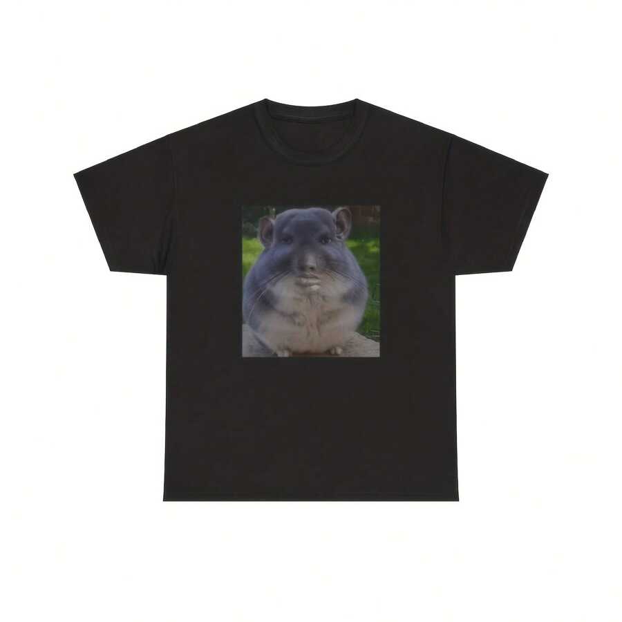 Funny Chinchilla T-Shirt Meme Tee NZXT Chinchilla Meme For Him For Her, FAST SHIPPING!!! - 黑色 - 查看 1