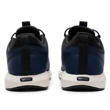 Puma Zapatos de running de código con amortiguación y ligereza para hombres/mujeres, modelo Softride Cruise 2 Slip On 312005-01, para trotar y entrenamiento de larga distancia - azul marino-plata-negro - Ver 7
