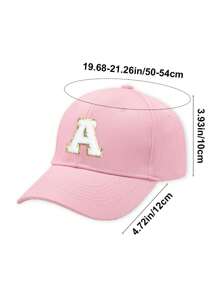 2pcs Set Personalized 26 Letter Kids Baseball Cap & Shoulder Bag, 1pc Fashion Letter Side Bag, Suitable For Girls & Boys Daily Outings