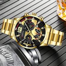 3pcs Men's Fashion Watch Set, Round Dial, Quartz Movement, Casual Business Sports Style, Zinc Alloy Case, Date Function, Suitable For All Occasions, Perfect Gift For Men, Suitable For Valentine's Day, Halloween, Ramadan, Christmas - Black - View 3