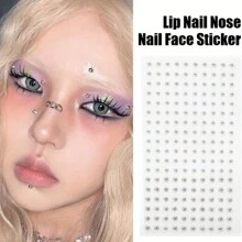 [180pcs Waterproof Piercing Kit] 180pcs Waterproof Fake Piercing Kit - Self-Adhesive Lip, Eyebrow, Nose Rings & Belly Jewelry