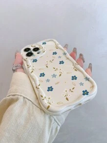 花朵手机壳 1 件花朵 TPU 相机镜头盖和防摔 TPU 手机壳，简约可爱，兼容 iPhone 11、12、13、13 Pro Max、14 Pro Max、iPhone 15、15 Pro、15 Plus、15 Pro Max、16 Pro Max 和系列 - 彩色 - 查看 4