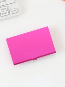 Business Card Holder Metal Business Card Case Pocket Simple Credit Card Holder Card Box Business Aluminum Alloy Business Card Case Portable Portable Carry Credit Card Case Color Metal Small Business Card Holder For Women Wallet Mini Wallet Purse Wallet Card Wallet