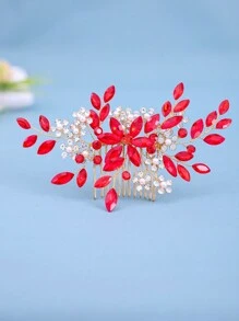 1pc Women's Luxury Style Faux Pearls , Crystals & Rhinestone Decor Hair Comb, Perfect For Bridal Updo Royal Boho Tiaras, Head Accessories, Party, Hair Accessories For Women, Headpiece, Side Comb, Wedding, Bridesmaid, Mother's Day - Nhiều màu - Xem 7
