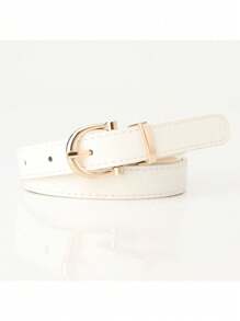 Women's Fashion Skinny Belt, Korean Style Casual Jeans Accessory, Simple & Versatile