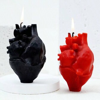 1pc Heart-Shaped Scented Candle Decoration, Home Fragrance Decor