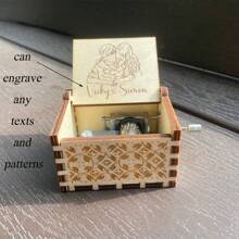 1 Pc, Custom Melody Music Box, You Are My Sunshine, Personalized Music Box, Custom Metal Melody Mechanism, Classical Carved Music Box, Music Theme Box, Gift For Friends, Valentine's Day For Close Friends, Friend Gift - Multicolor - View 6