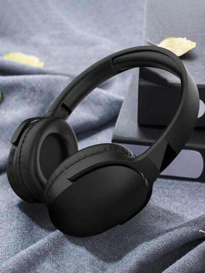 Wireless Headphones With Microphone, HiFi Stereo Sound, Foldable & Lightweight, Volume Control, 3.5mm Stereo Cable, Powerful Bass, Suitable For Home, Office, Smartphones, Computers