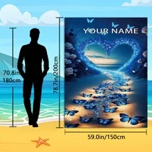 1 szt. Osoba niestandardowa spersonalizowana motyl miłość róża maszyna do gier rower wzór ręcznik plażowy, dostosuj swoje imię niestandardowy ręcznik plażowy do basenu, chłonny ręcznik plażowy, dorośli mężczyźni i kobiety, letni koc plażowy, prezenty na imprezę przy basenie na plaży, niezbędne rzeczy na plażę - Wielokolorowe - Zobacz 11