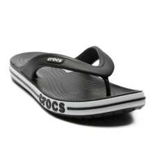 Crocs Casual Lightweight Flat Sandals, Unisex - Black - View 3