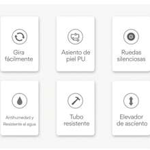 Pack Of 2 Chairs Benches Adjustable Swivel Upholstered Lightweight Durable For Salon Spa Studio OUO LT00518X2